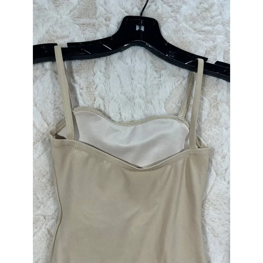 Capezio Girls Nude Ballet Leotard Child Small Dance Gymnastics EUC